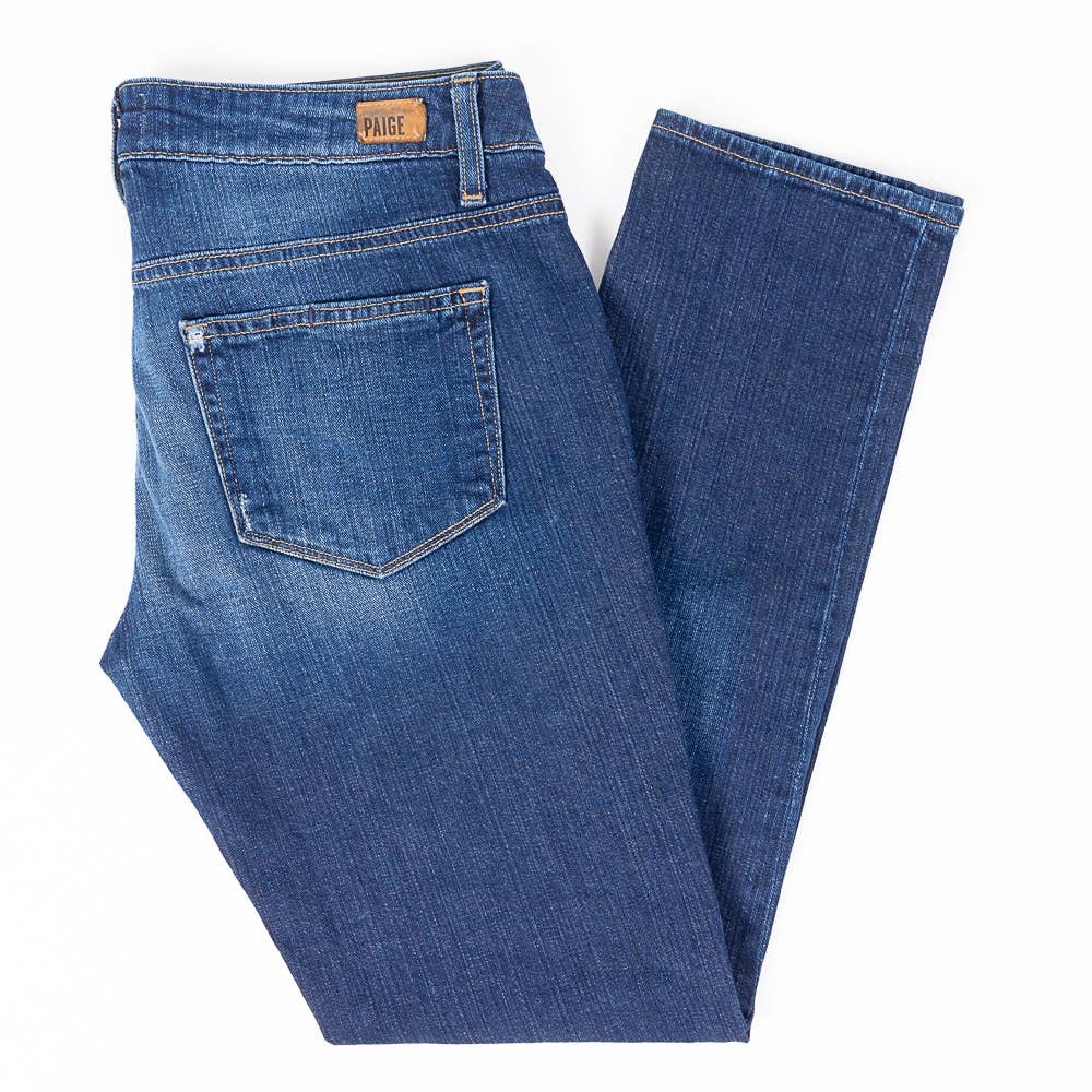 Paige Jimmy Jimmy Skinny Womens Jeans Faded Dark Wash Size 27/30
